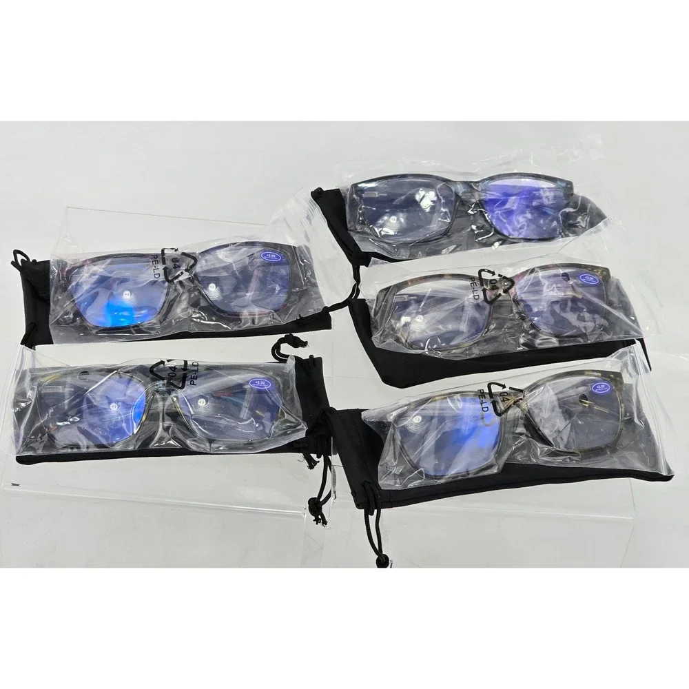 SIGVAN Reading Glasses Unisex +2.50 Multicolor Tortoise Blue Light Block - NEW